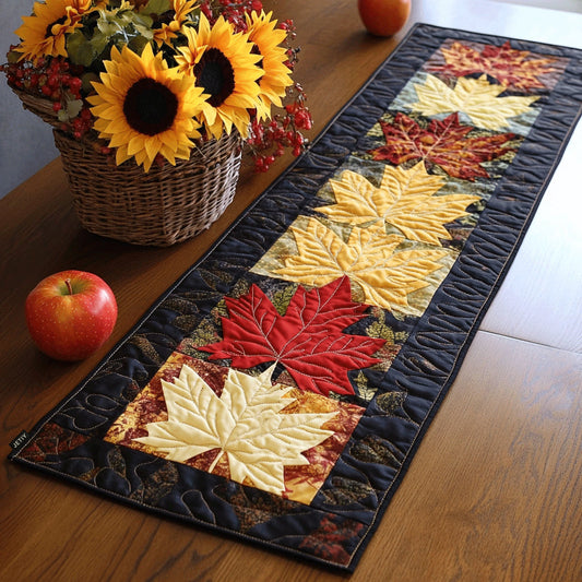 Autumn Leaf Magic Quilted Table Runner NCU0TL1348