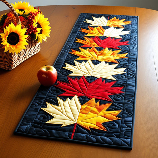 Autumn Leaves NTA311024242 Quilted Table Runner