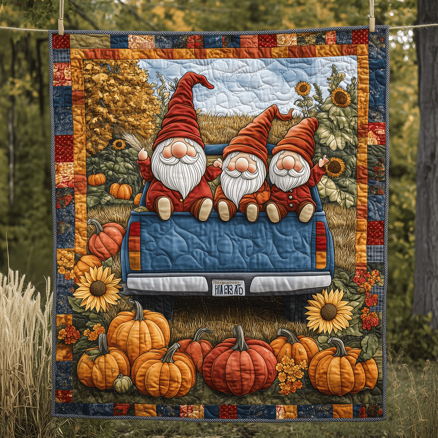 Autumn Harvest Quilted Blanket NCU0TH1831