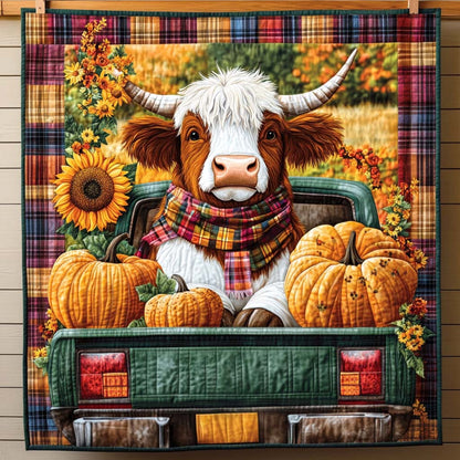 Autumn Harvest Ride Quilted Blanket NCU0NT1216