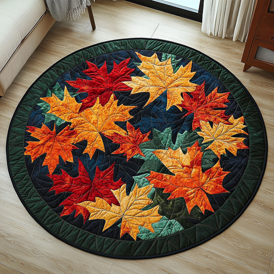 Autumn Haven Quilted Round Mat NCU0TL1355