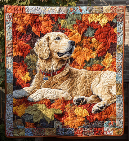 Golden Retriever Quilted Blanket NCU0VT23