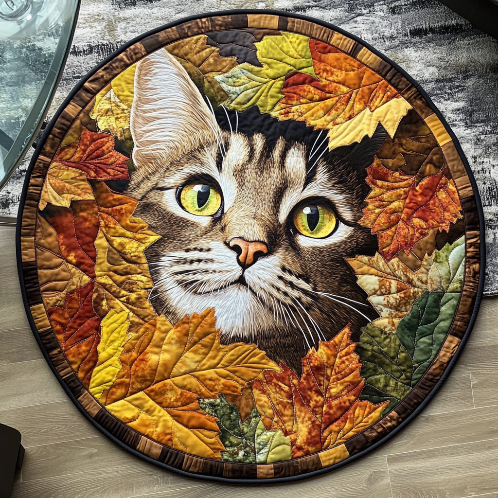 Autumn Whispers Quilted Round Mat NCU0PT1206