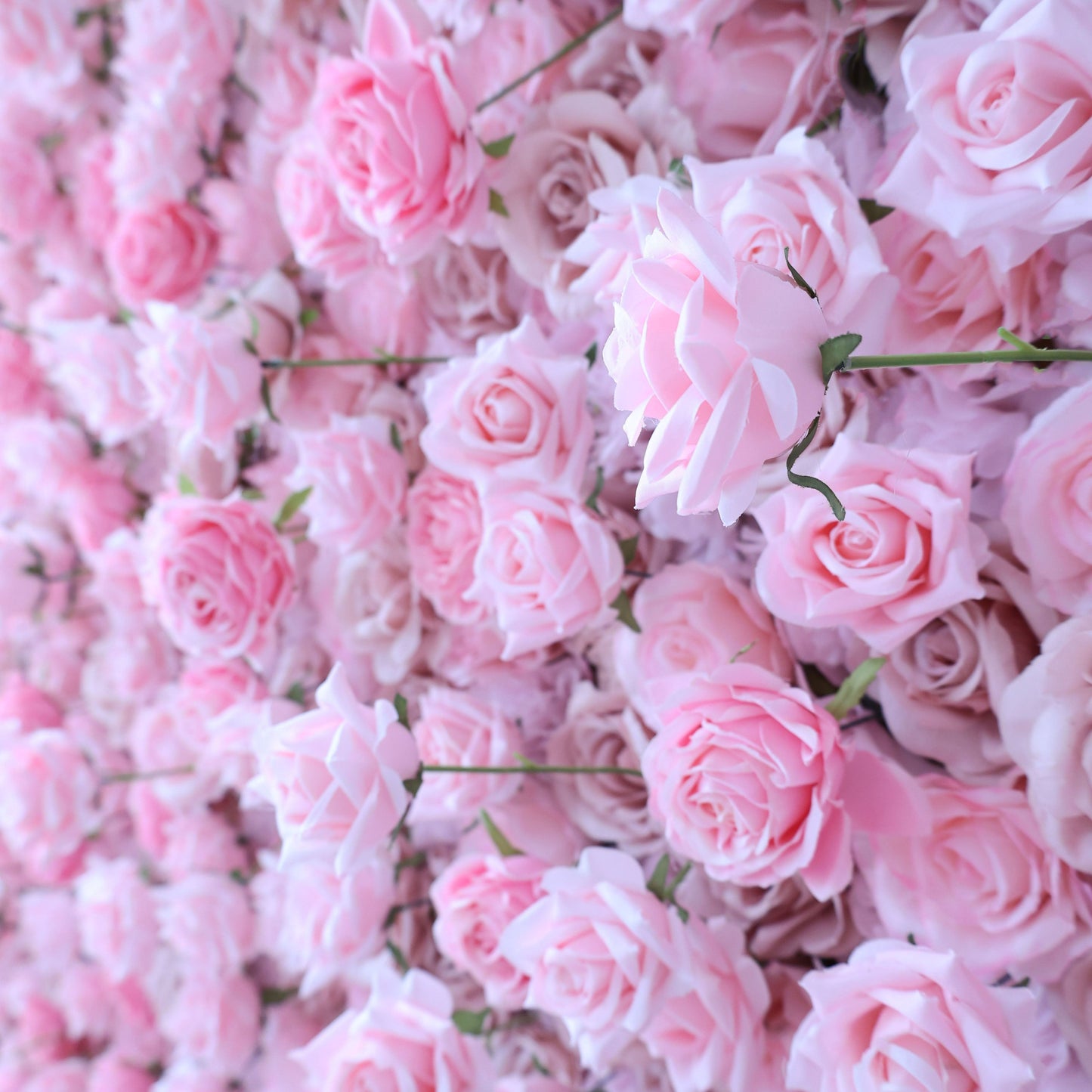 Roll Up Fabric Artificial Flower Wall Wedding Backdrop, Floral Party Decor, Event Photography-VF-394