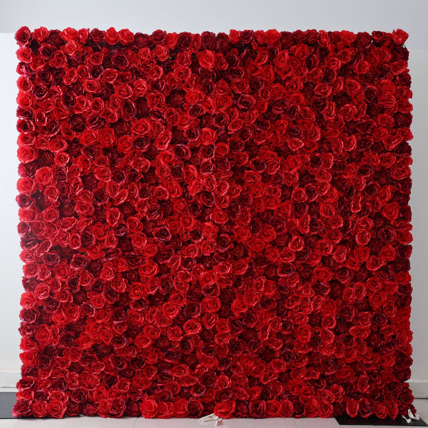 Roll Up Fabric Artificial Flower Wall Wedding Backdrop, Floral Party Decor, Event Photography-VF-326