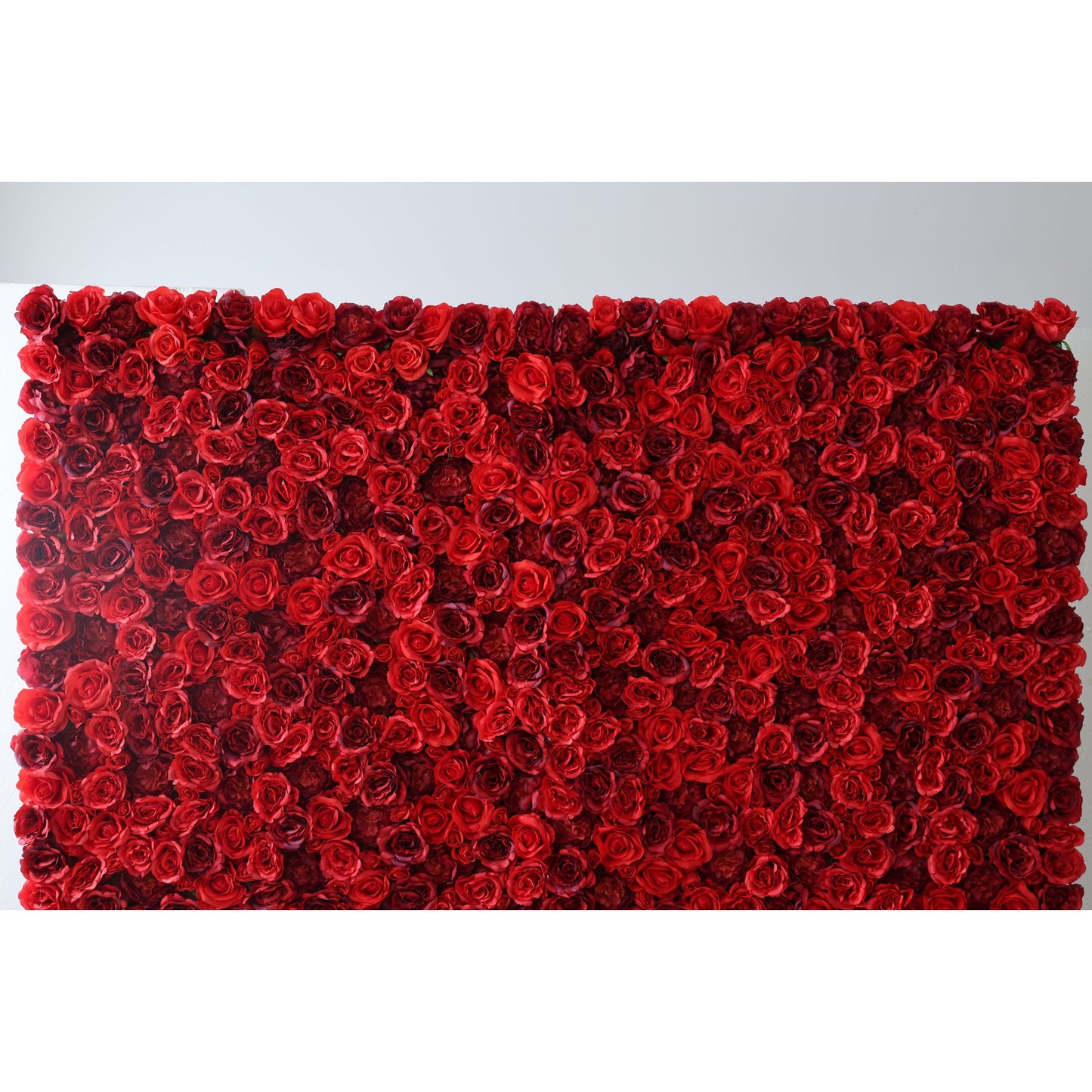 Roll Up Fabric Artificial Flower Wall Wedding Backdrop, Floral Party Decor, Event Photography-VF-335