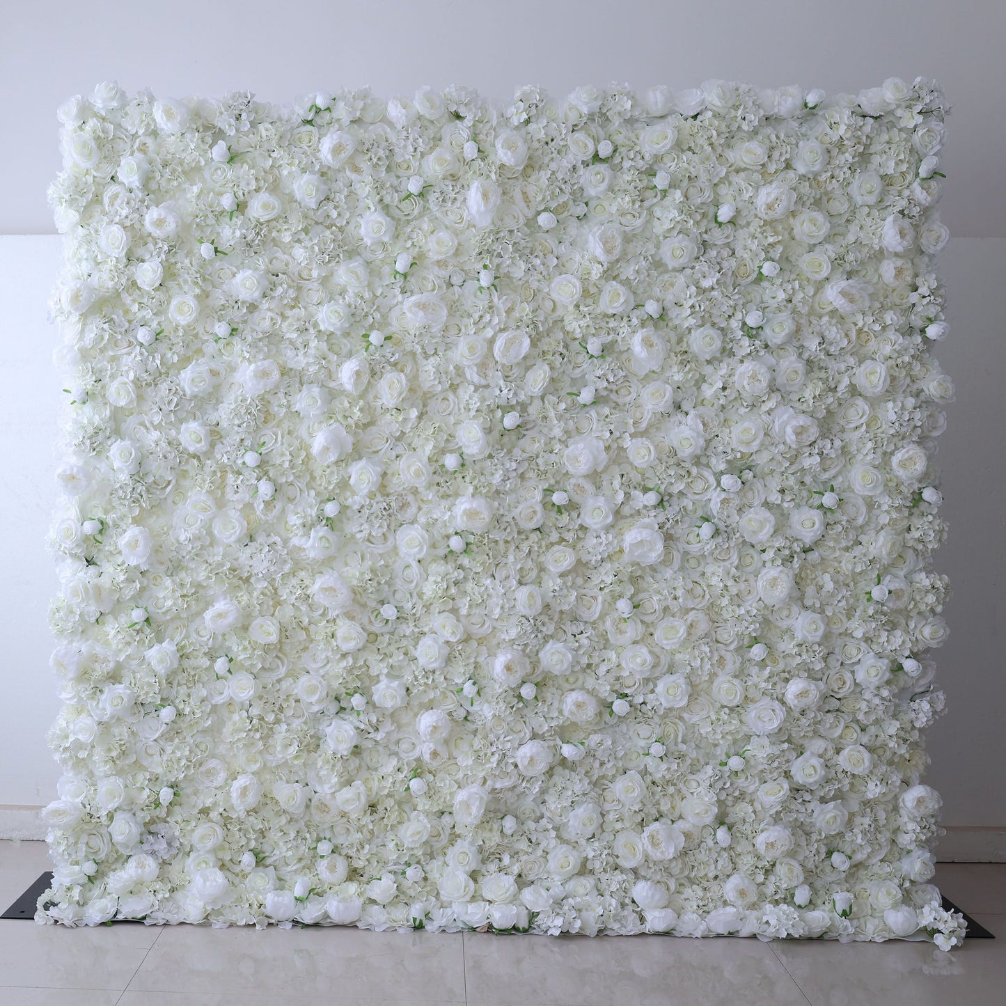 Roll Up Fabric Artificial Flower Wall Wedding Backdrop, Floral Party Decor, Event Photography-VF-377