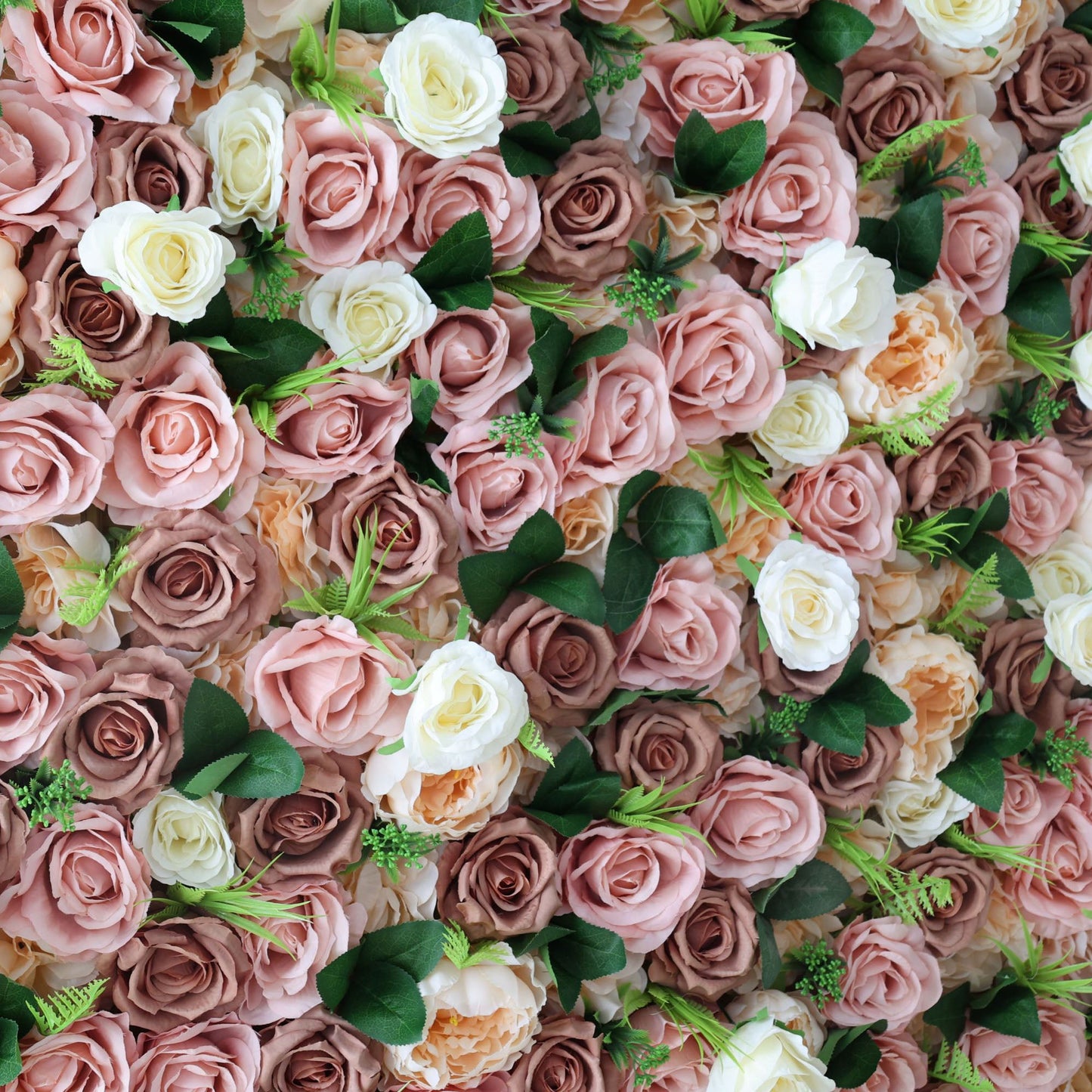 Roll Up Fabric Artificial Flower Wall Wedding Backdrop, Floral Party Decor, Event Photography-VF-322