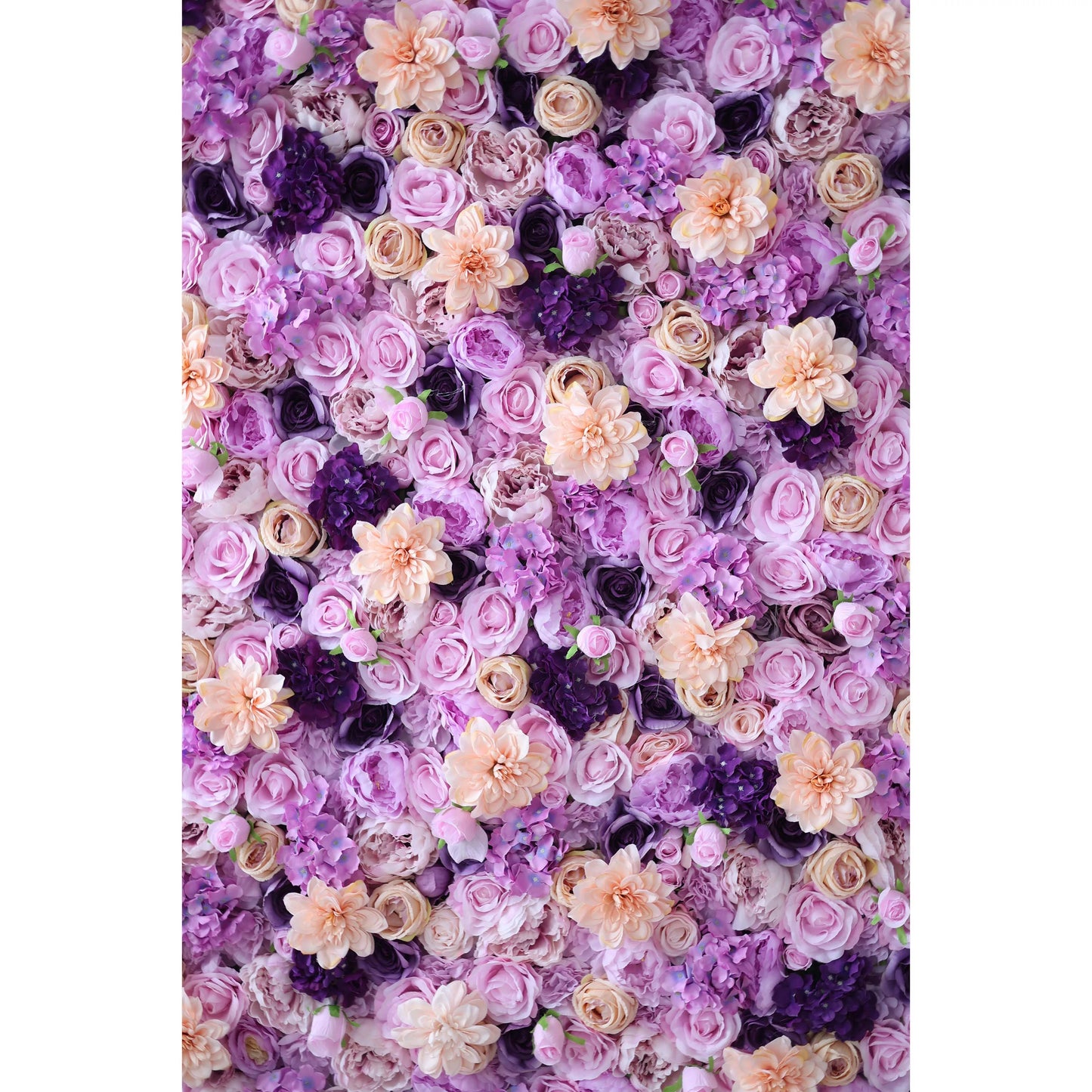 Lavender Dreamscape: A Lush Symphony of Violet & Peach Blooms – Ultimate Elegance in Floral Artistry-VF-206