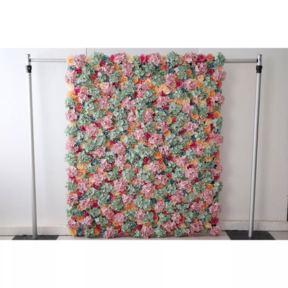 Roll Up Artificial Flower Wall Backdrop: Floral Harmony Cascade - From Daydream Events to Quiet Moments-VF-231