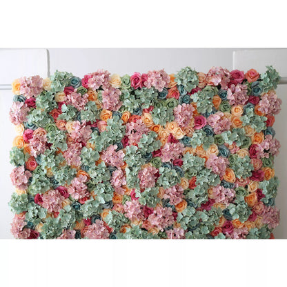 Roll Up Artificial Flower Wall Backdrop: Floral Harmony Cascade - From Daydream Events to Quiet Moments-VF-231