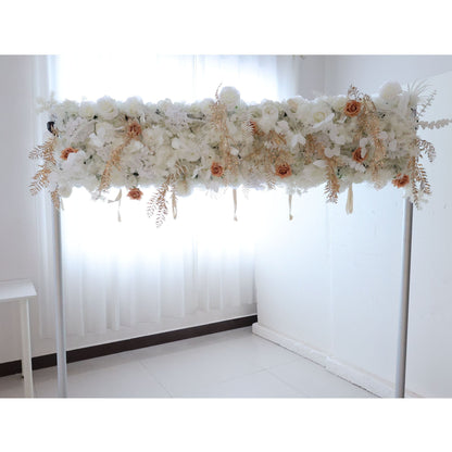 Roll Up Fabric Artificial Flower Wall Wedding Backdrop, Floral Party Decor, Event Photography-VF-313