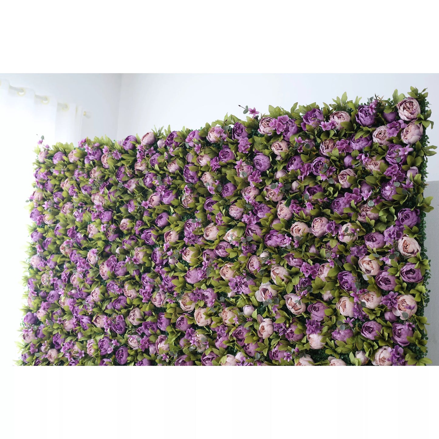 Roll Up Fabric Artificial Flower Wall Wedding Backdrop, Floral Party Decor, Event Photography-VF-098