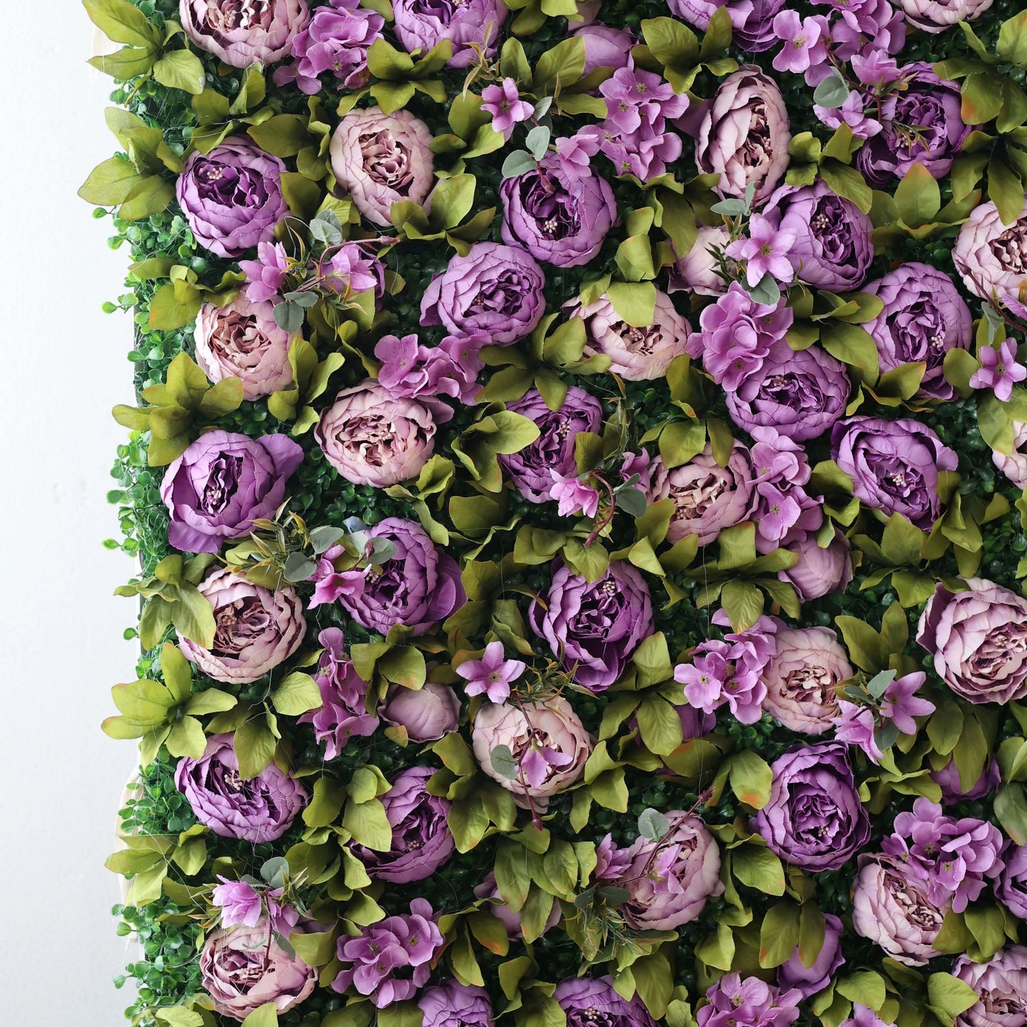 Roll Up Fabric Artificial Flower Wall Wedding Backdrop, Floral Party Decor, Event Photography-VF-098