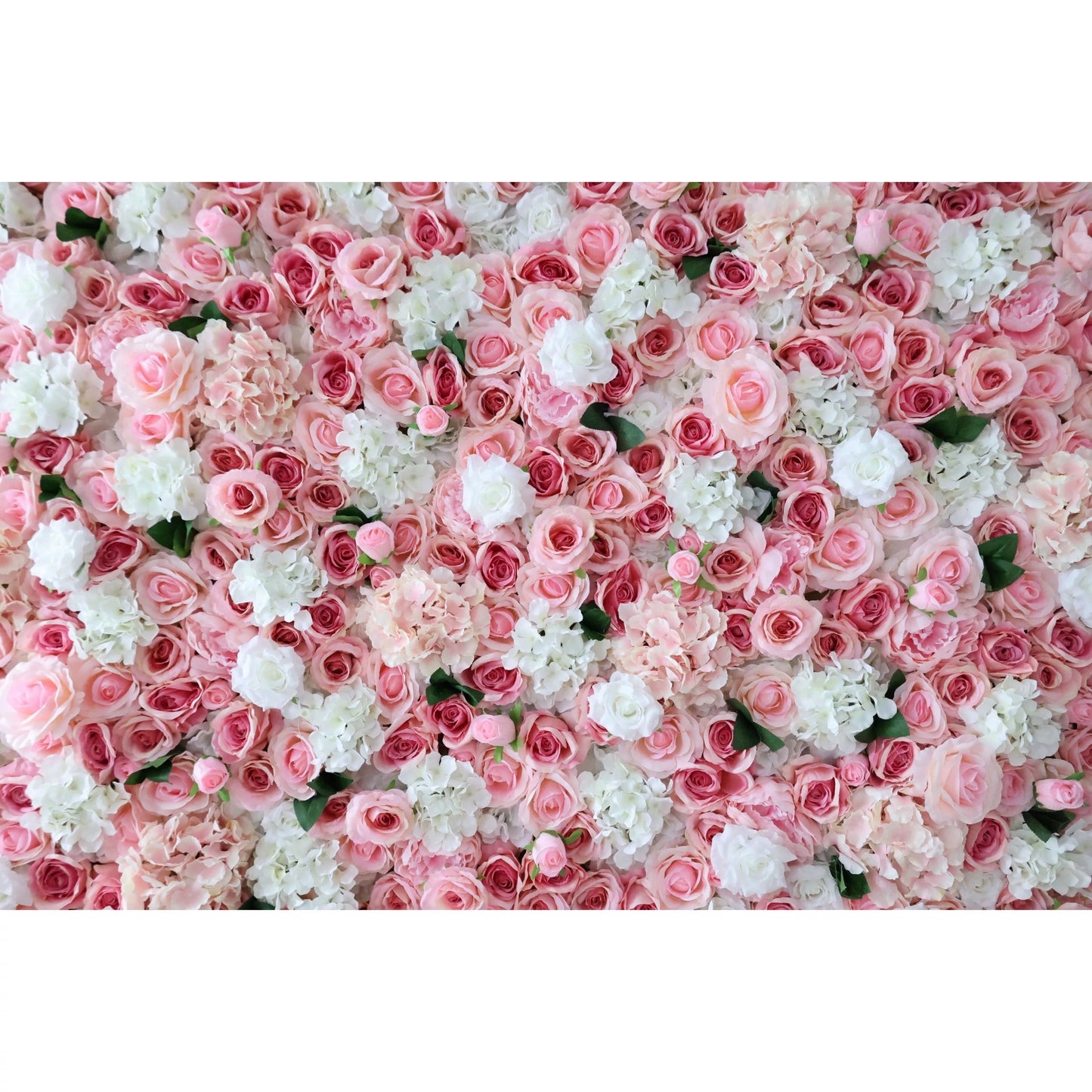 Roll Up Fabric Artificial Flower Wall Wedding Backdrop, Floral Party Decor, Event Photography-VF-312