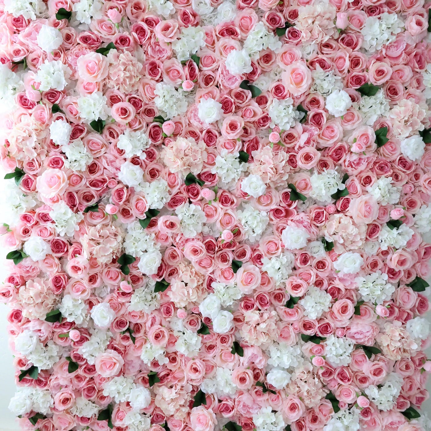 Roll Up Fabric Artificial Flower Wall Wedding Backdrop, Floral Party Decor, Event Photography-VF-312