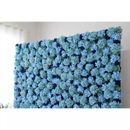 Presents: Azure Blossom – A Captivating Array of Turquoise and Deep Blue Florals – The Perfect Wall for Oceanic Themes, Nautical Events & Tranquil Interior Spaces-VF-223