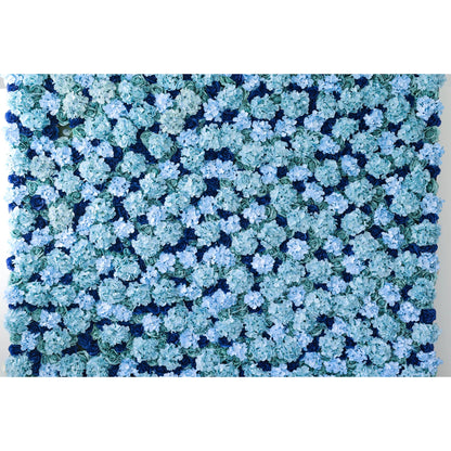 Presents: Azure Blossom – A Captivating Array of Turquoise and Deep Blue Florals – The Perfect Wall for Oceanic Themes, Nautical Events & Tranquil Interior Spaces-VF-223