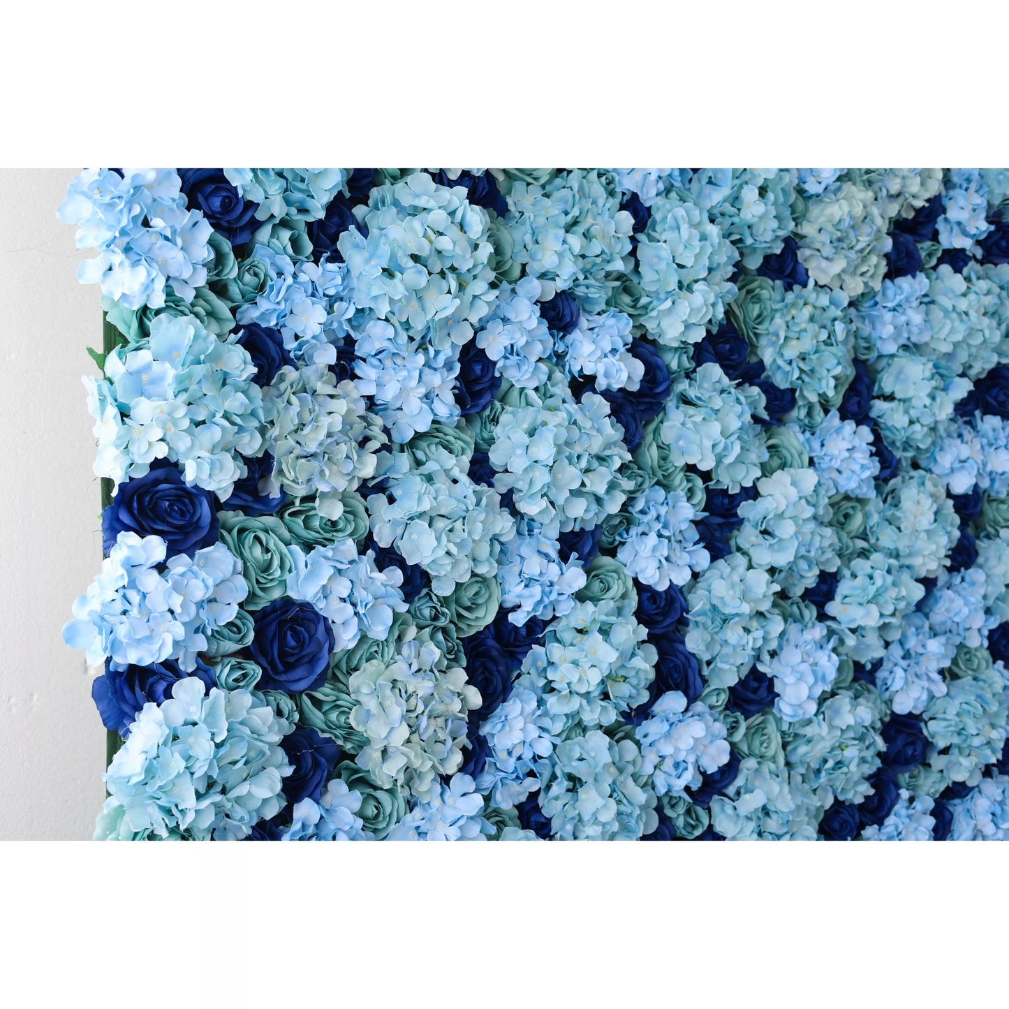 Presents: Azure Blossom – A Captivating Array of Turquoise and Deep Blue Florals – The Perfect Wall for Oceanic Themes, Nautical Events & Tranquil Interior Spaces-VF-223