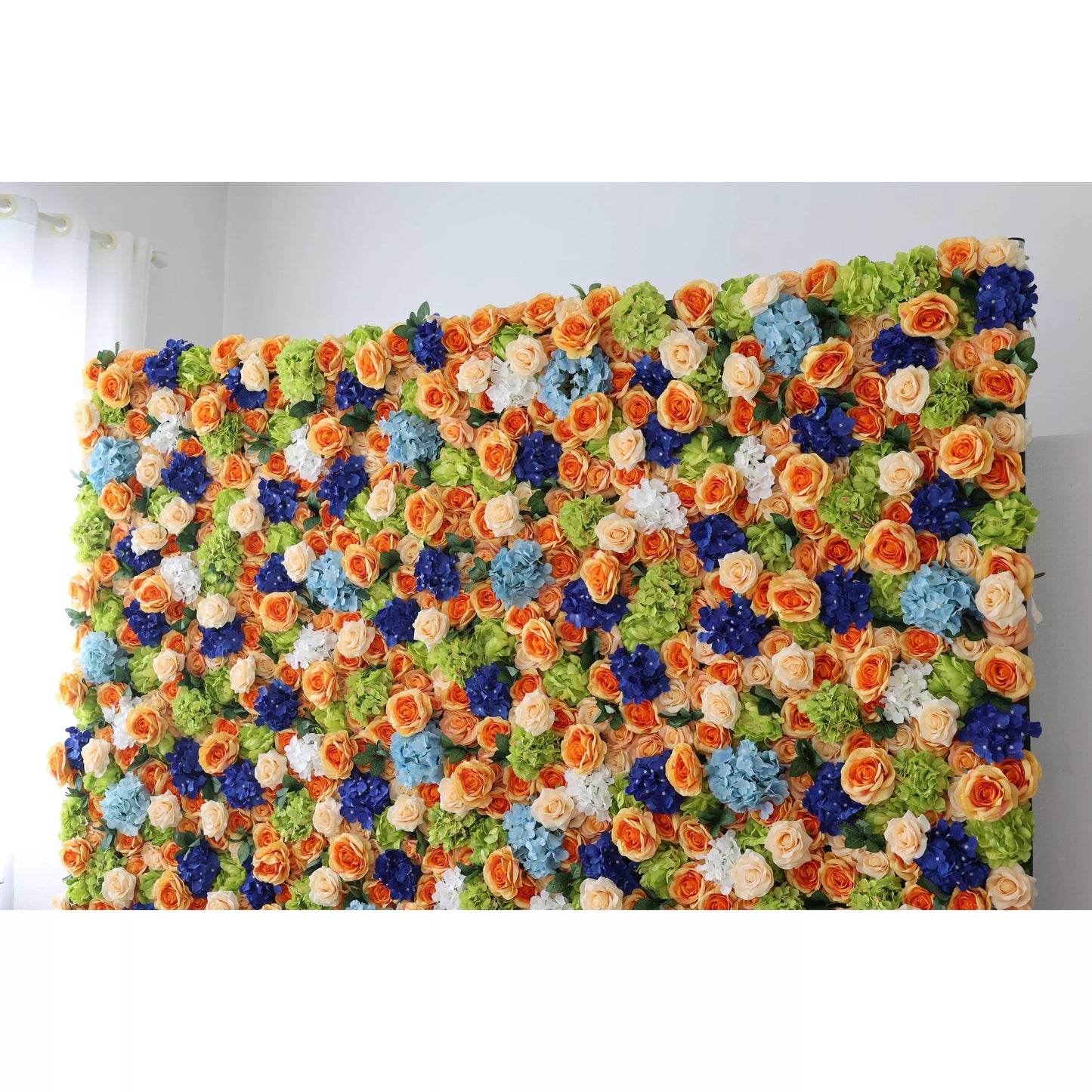 Roll Up Artificial Flower Wall Backdrop: Vibrant Medley - From Colorful Celebrations to Calming Retreats-VF-229