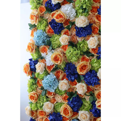 Roll Up Artificial Flower Wall Backdrop: Vibrant Medley - From Colorful Celebrations to Calming Retreats-VF-229