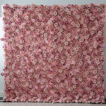 Unveils: Rosé Reverie – An Enchanting Mélange of Dusky Pink & Delicate Cream Fabric Roses – Ideal Floral Mural for Sophisticated Soirees, Bridal Showers & Luxe Home Accents-VF-221