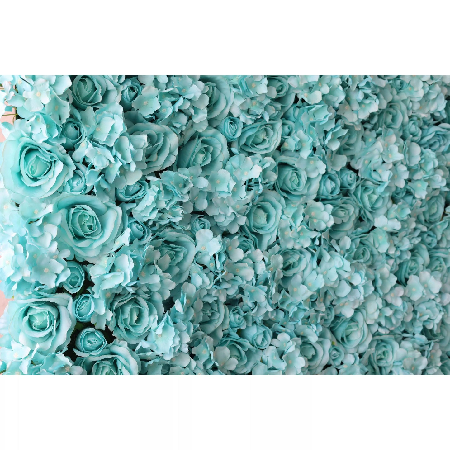 Roll Up Fabric Artificial Flower Wall Wedding Backdrop, Floral Party Decor, Event Photography-VF-104