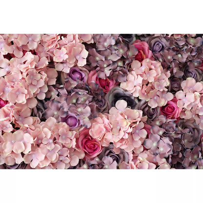 Roll Up Artificial Flower Wall Backdrop: Rose Blush Ensemble - From Romantic Events to Tranquil Corners-VF-230