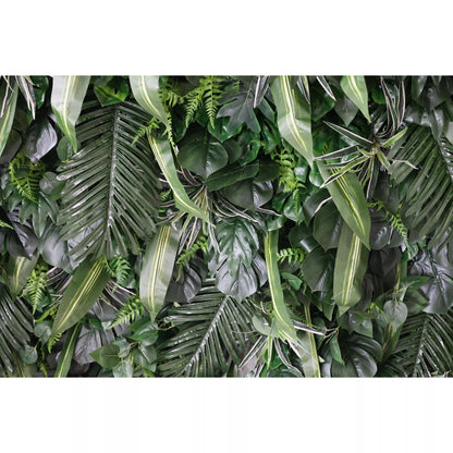 Valar Foliage Roll Up Artificial Plant Wall Backdrop: Verdant Rainforest - Immersive Greenery for Any Event-VF-240