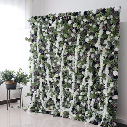 Cascade Artificial Floral Wall Backdrop: Enchanted Woodland - A Symphony of Grace and Elegance-VF-241