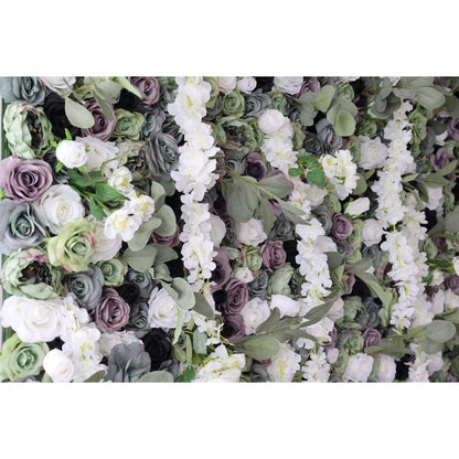 Cascade Artificial Floral Wall Backdrop: Enchanted Woodland - A Symphony of Grace and Elegance-VF-241