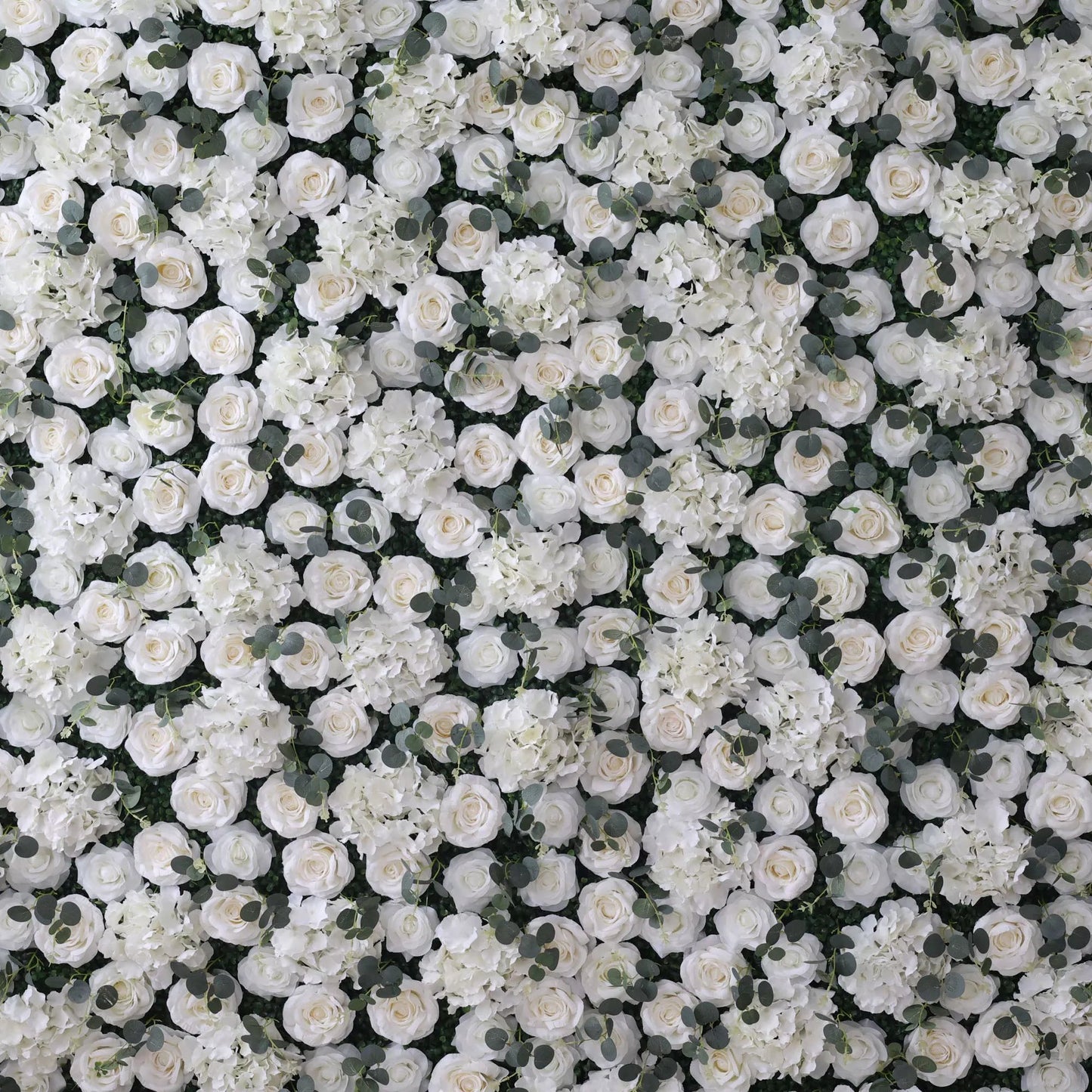 Roll Up Fabric Artificial Flower Wall Wedding Backdrop, Floral Party Decor, Event Photography-VF-123