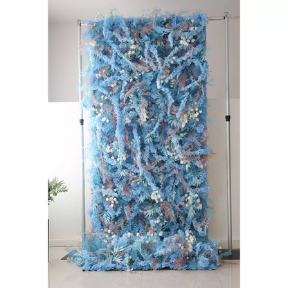 Flowers Artificial Coral Wall Backdrop: Azure Abyss - The Tranquil Tides Collection-VF-262