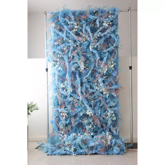 Flowers Artificial Coral Wall Backdrop: Azure Abyss - The Tranquil Tides Collection-VF-262