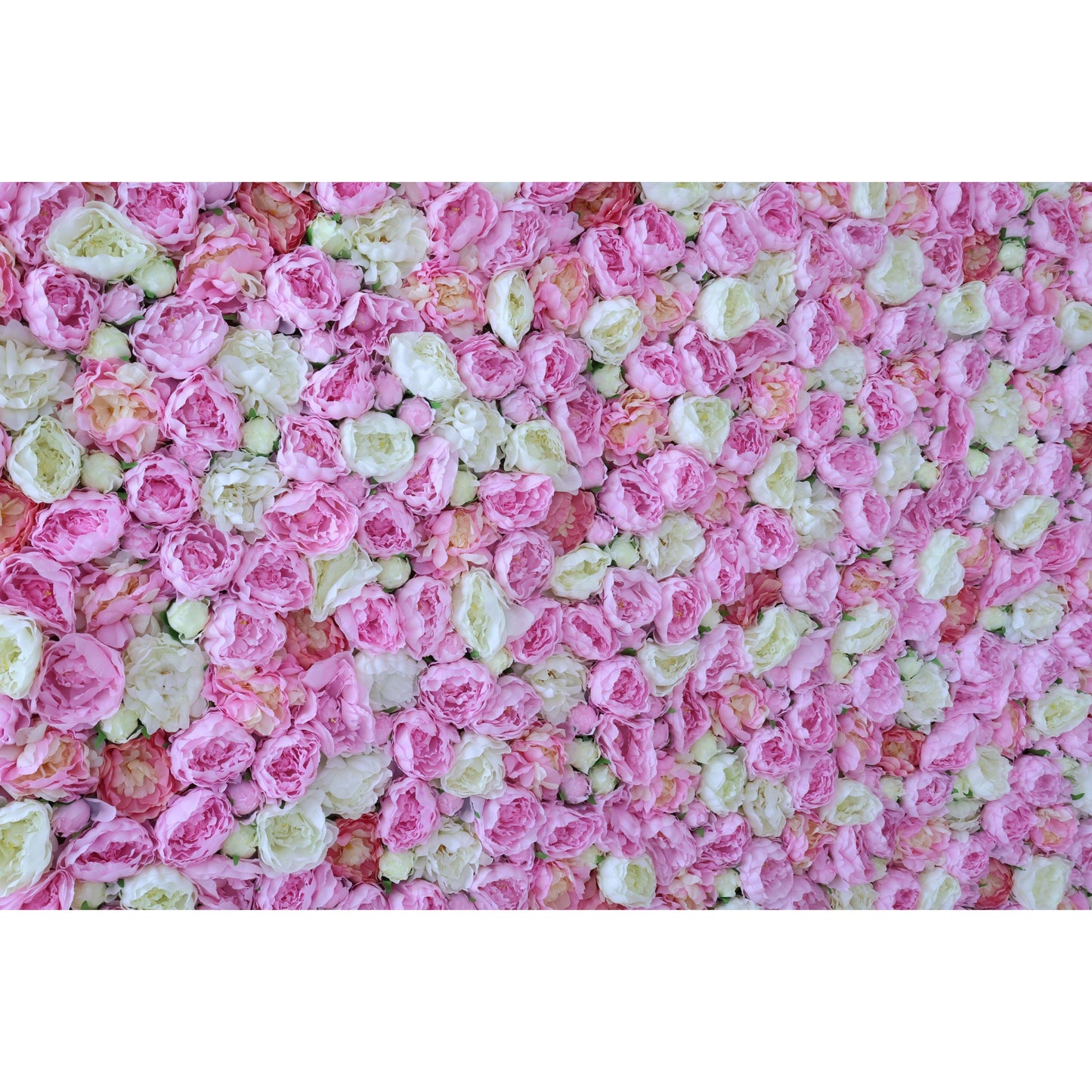 Roll Up Fabric Artificial Flower Wall Wedding Backdrop, Floral Party Decor, Event Photography-VF-347