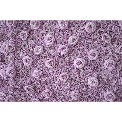 Roll Up Fabric Artificial Flower Wall Wedding Backdrop, Floral Party Decor, Event Photography-VF-354