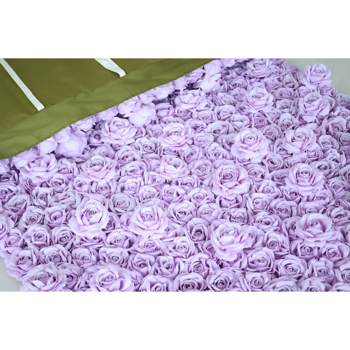 Roll Up Fabric Artificial Flower Wall Wedding Backdrop, Floral Party Decor, Event Photography-VF-354