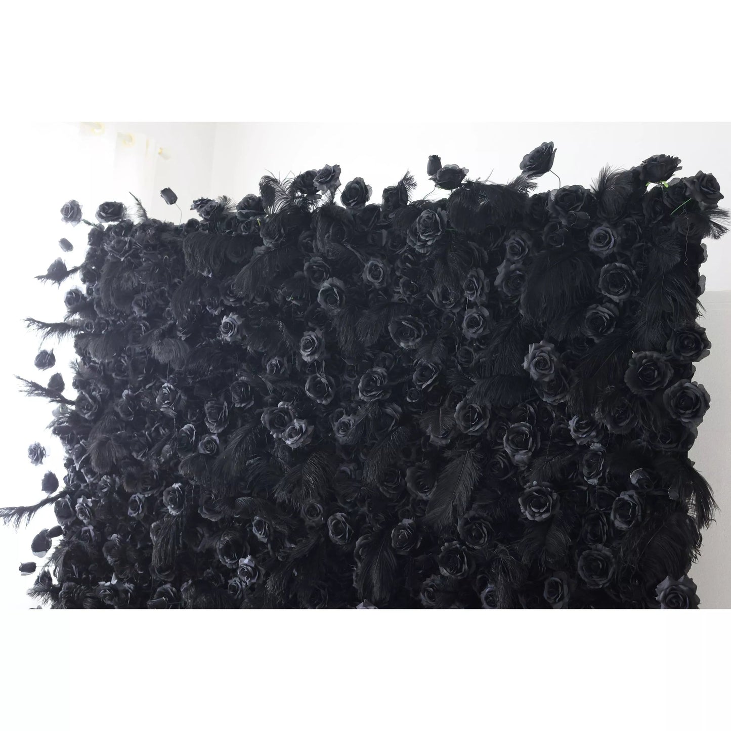 Flowers Artificial Floral Wall Backdrop: Nocturne Noir - The Midnight Enigma Collection-VF-264