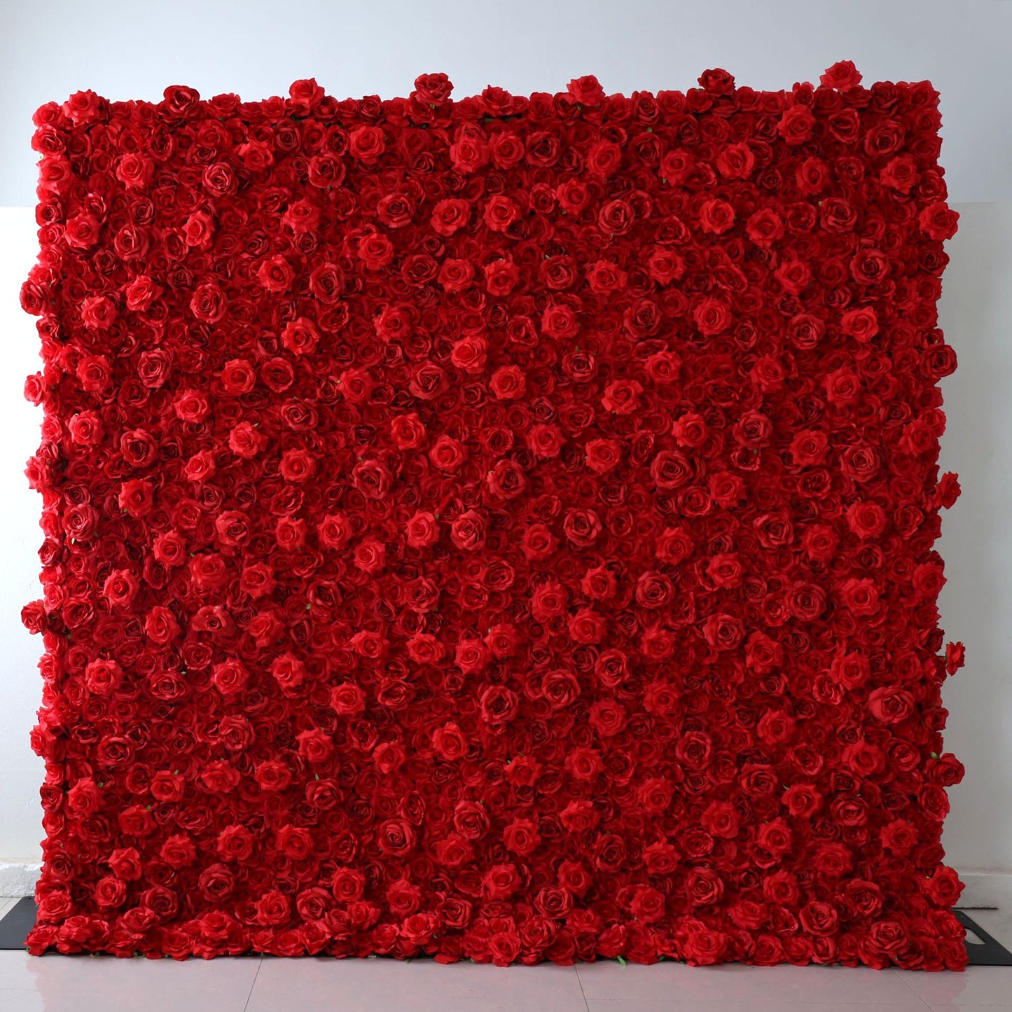 Roll Up Fabric Artificial Flower Wall Wedding Backdrop, Floral Party Decor, Event Photography-VF-361-2