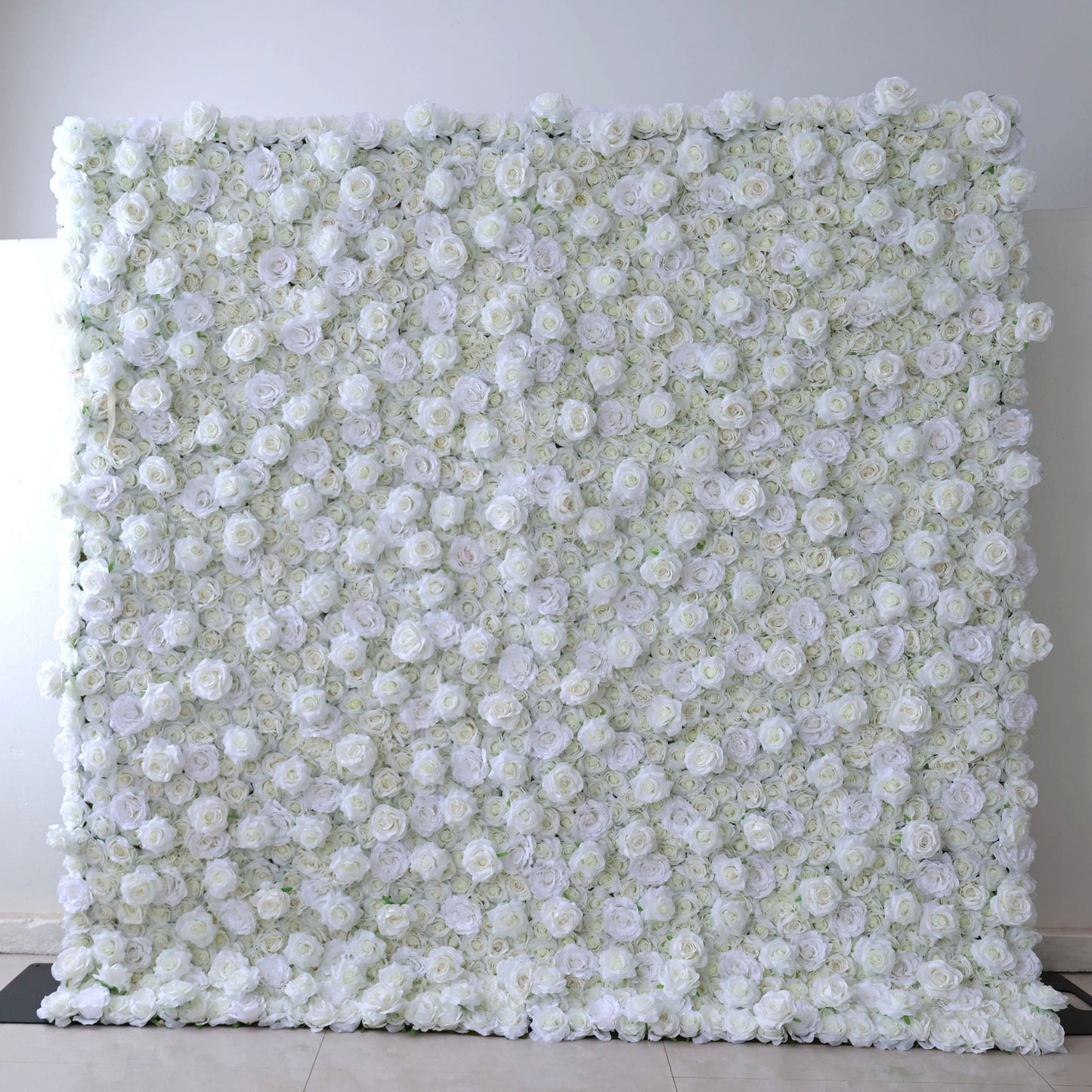 Roll Up Fabric Artificial Flower Wall Wedding Backdrop, Floral Party Decor, Event Photography-VF-361