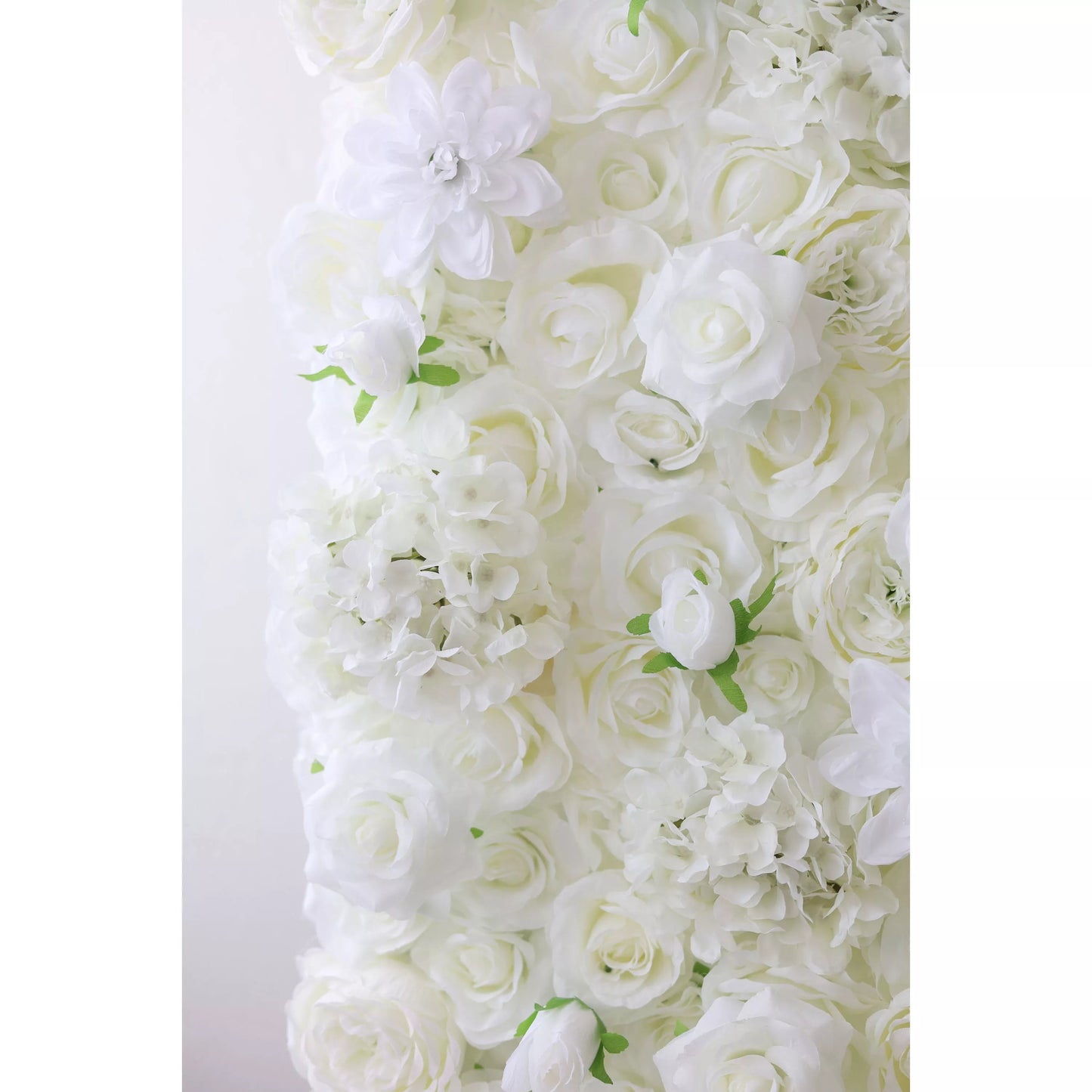 Flowers Artificial Rose Wall Backdrop: Ethereal Elegance - The Serene Symphony Collection-VF-261-2