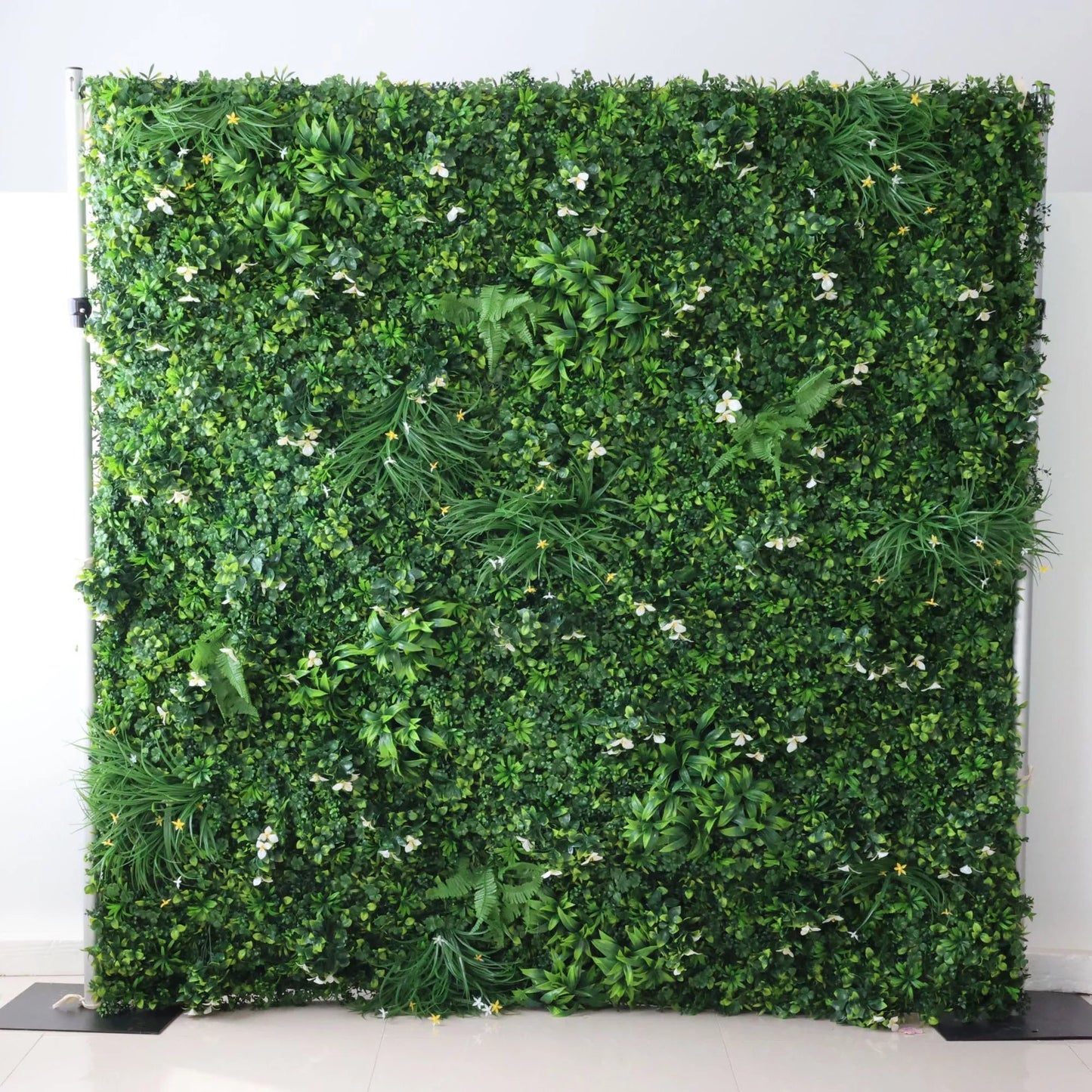 Roll Up Fabric Artificial Vivid Green Grass Wall Wedding Backdrop, Floral Party Decor, Event Photography-VF-086-4