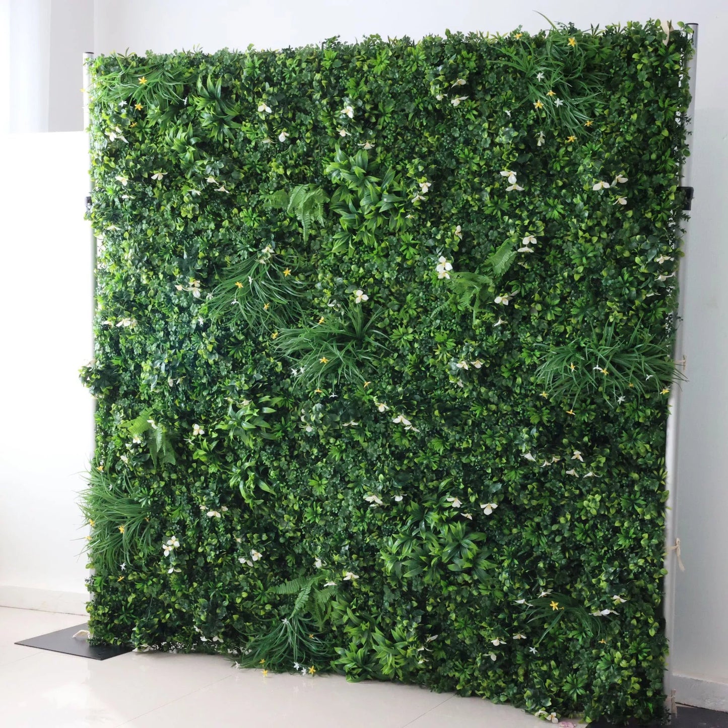 Roll Up Fabric Artificial Vivid Green Grass Wall Wedding Backdrop, Floral Party Decor, Event Photography-VF-086-4