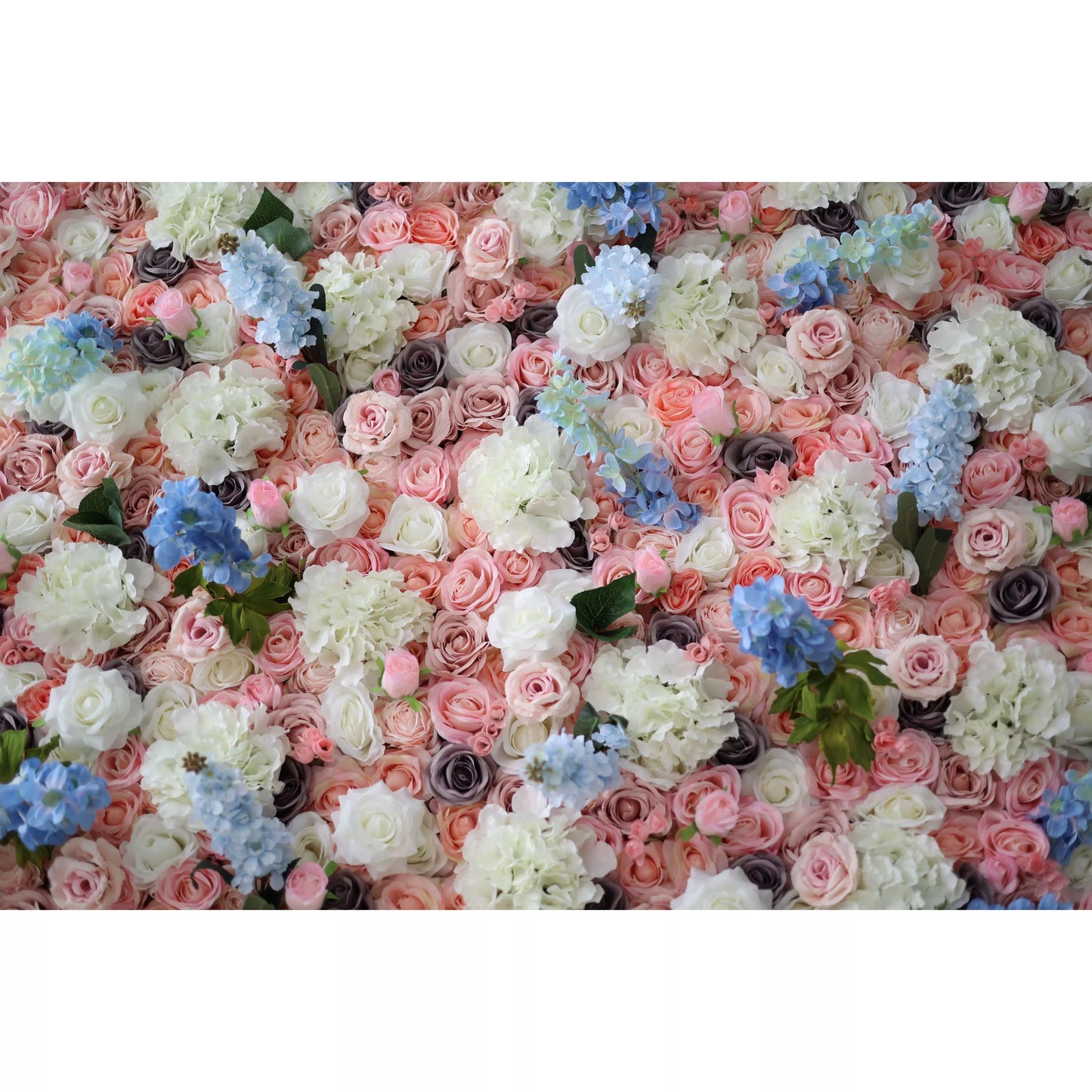 Roll Up Fabric Artificial Flower Wall Wedding Backdrop, Floral Party Decor, Event Photography-VF-128