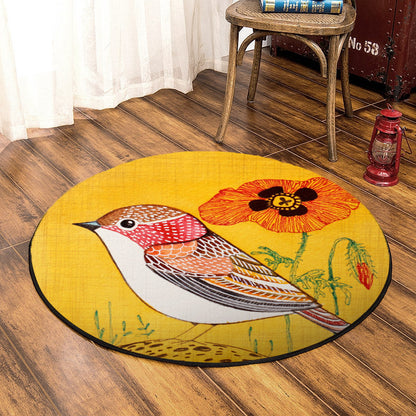 Bird TT060806 Round Area Rug