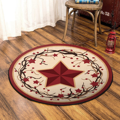 Barn Star CLM280801TM Round Area Rug