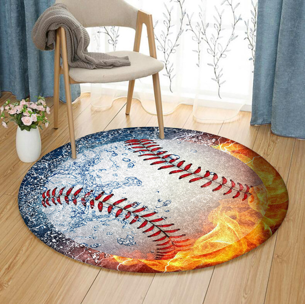 Baseball CL070801MDC Round Area Rug