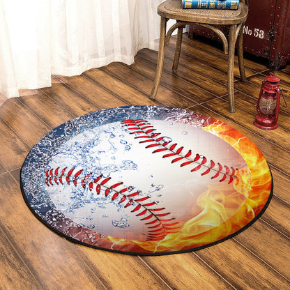 Baseball CL070801MDC Round Area Rug