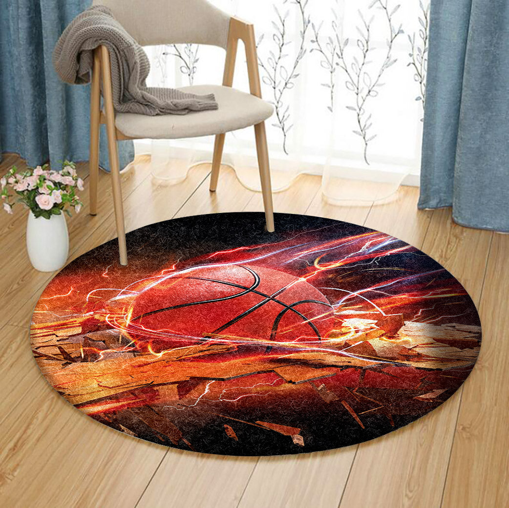 Basketball AA1610004TM Round Area Rug