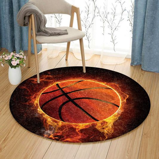 Basketball AA1610007TM Round Area Rug